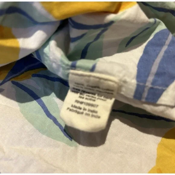 Print Fresh Sleep‎ Shirt Pajamas Lemon Zest Size XS Button Down Nightgown